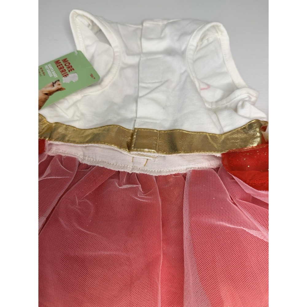 Merry Making Petco Razzle Dazzle Pet Dress Santa Baby Christmas Medium Dog NWT - Picture 4 of 4